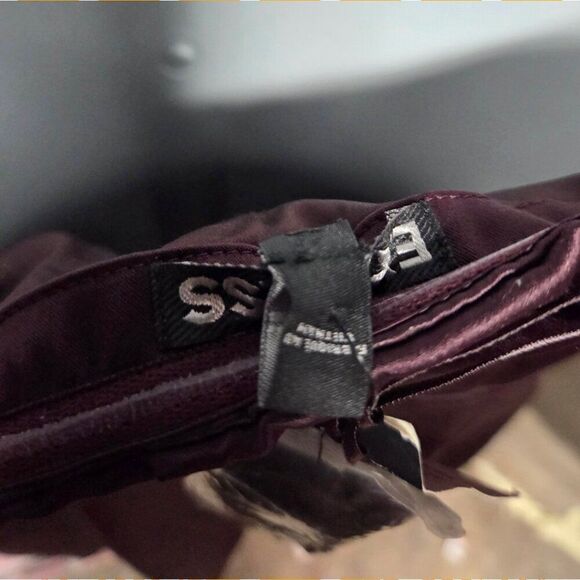 Express Purple Strapless Cocktail Dress Size 8 Satin Ruched Party Mini Formal - Picture 7 of 7